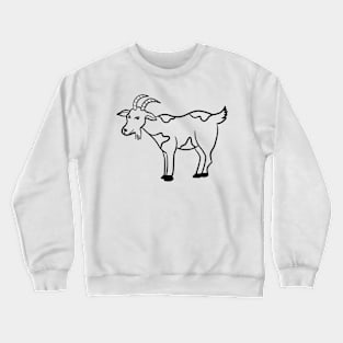 Stick figure goat Crewneck Sweatshirt